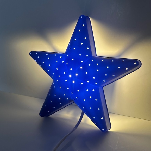 IKEA Smila Stjarna Blue Star Wall Lamp Kids Room Night Light Anna Efverlund - Picture 4 of 7